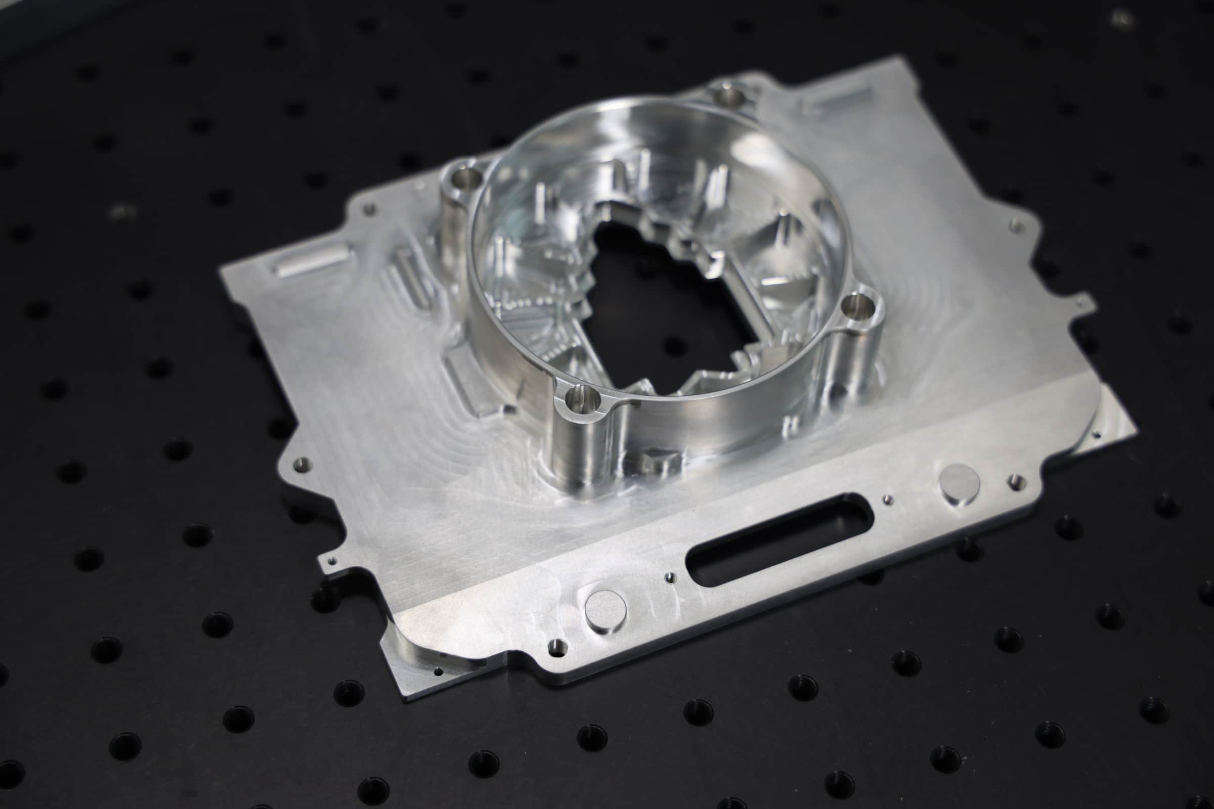 Close-up of a precision machined component