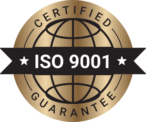 ISO 9001:2015 certification badge